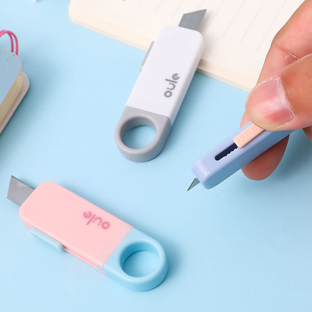 6Pcs Package Portable Opener Retractable Mini Paper Cutter Box Cutting Gadget