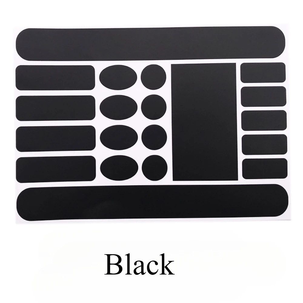 Fietsframe vork anti-kras bescherming veiligheidstape film anti-kras sticker fietssticker kettinghoes sticker MTB snelweg: Black