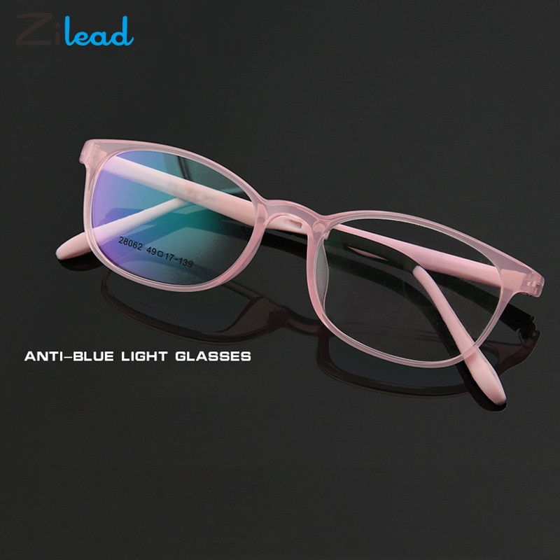 Zilead Anti-Blauwe Glazen Platte Licht Lens Computer Bril Sterke Taaiheid Comfortabele Mode Bril Voor Tieners