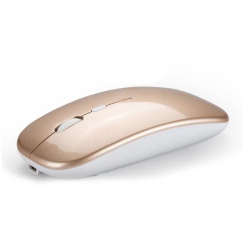 2.4G bezprzewodowy USB akumulator Bluetooth 5.0 cichy do gier myszka do PC Laptop: L