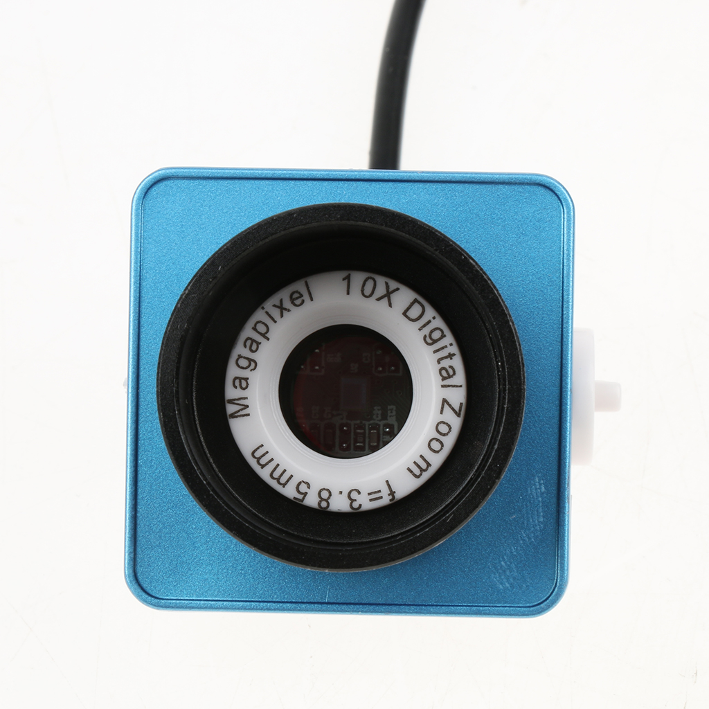 Usb 0.3mp teleskop mikroskop elektronisk okular digitalkamera 1.25 tum /31.7mm ( svart+blå)
