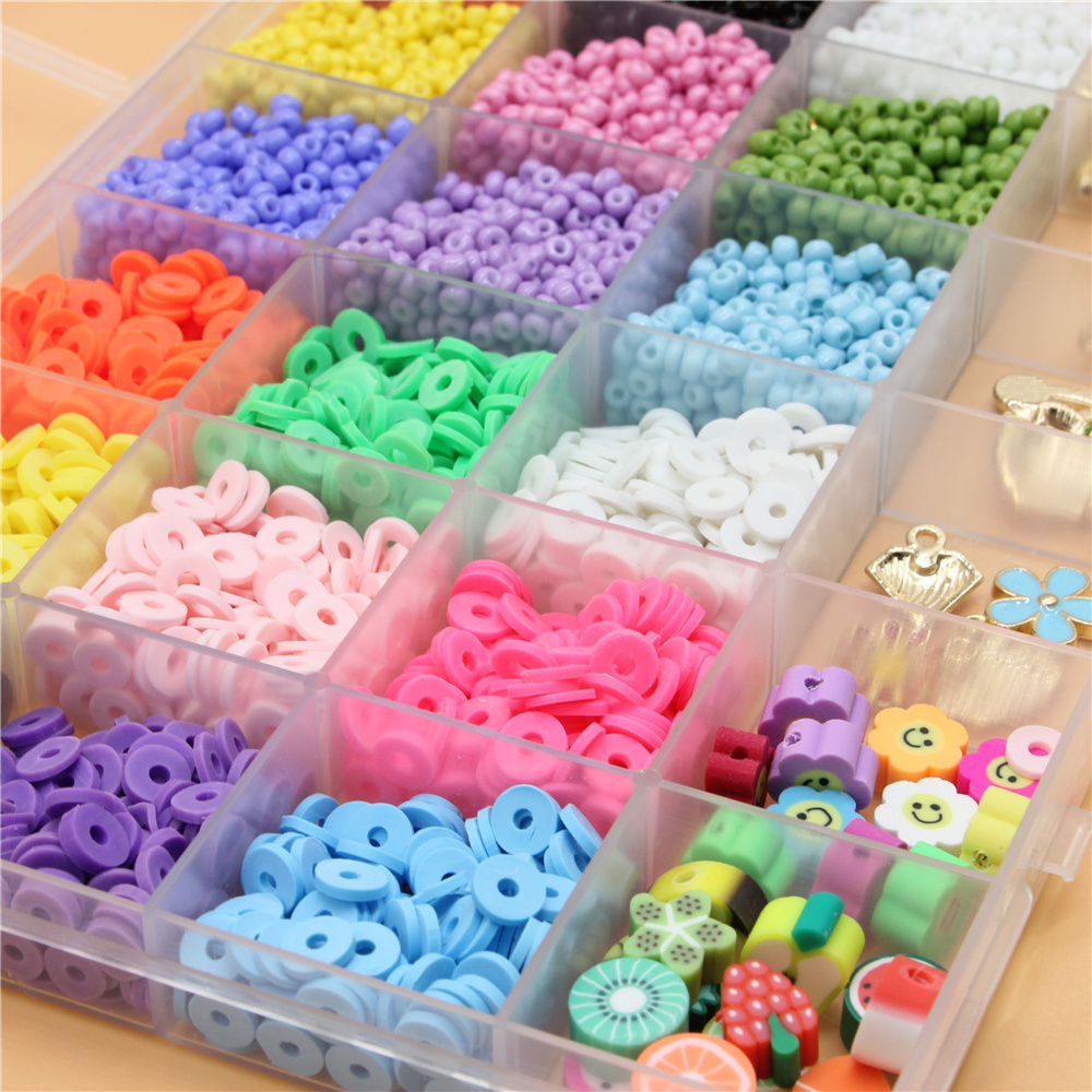 1 Set Ton Obst Samen Armband Schmuck Machen Set mit Perlen Micangas Kit für Telefon Charme Schmuck Liefert Machen Set für Perle