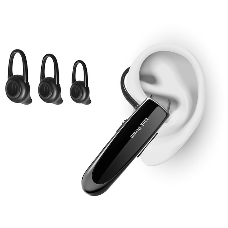 Link Dream Draadloze Bluetooth Headset Single Ear Business Oortelefoon Voor Smart Telefoon Handsfree Ultra Lange Standby Sport Noise Hoofd