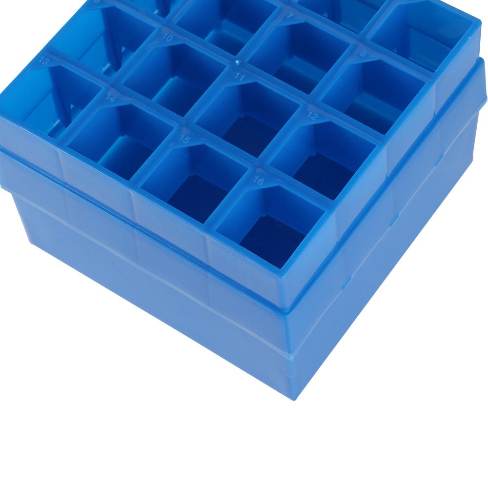 Test Tubing Rack Holder With Clear Lid 16 Sockets 50ML Centrifuge Tube Rack Plastic Test Tubes Holder Laboratory Supplies