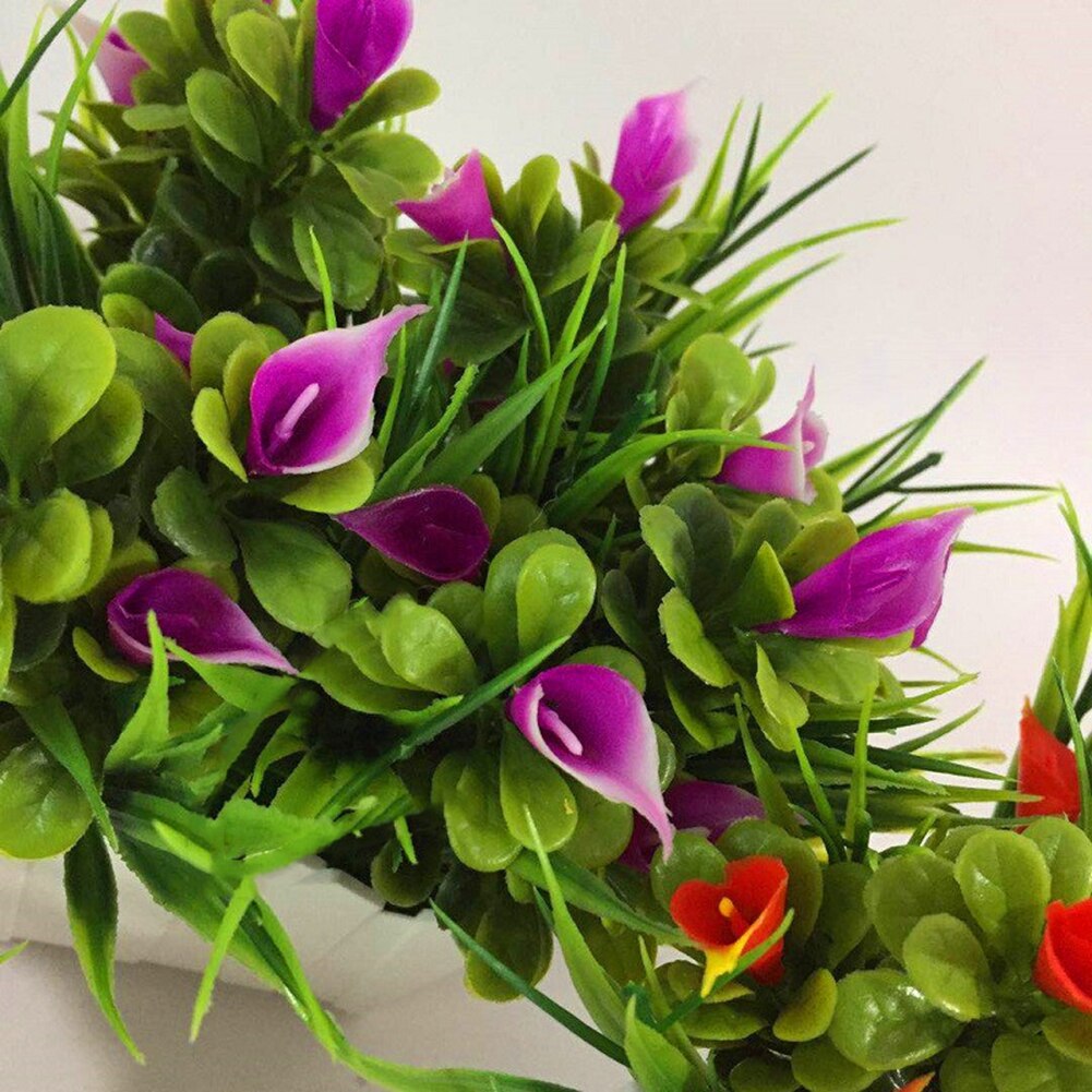 Kunstig potteblomst callalily potteplanter bonsai diy hjem stue kontorindretning havebord dekoration lotus planteindretning
