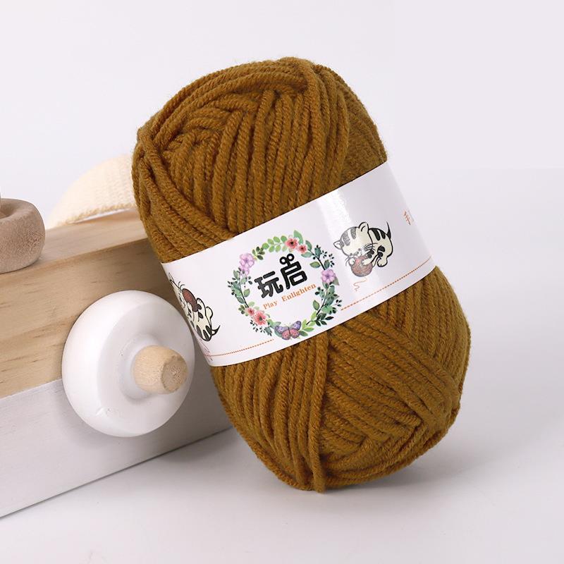 25g Baby Milch Baumwollgarn zum Handstricken Häkelgarn DIY Linie zum betroffen weicher Faden DIY Amigurumi zur Seite fahren Puppe