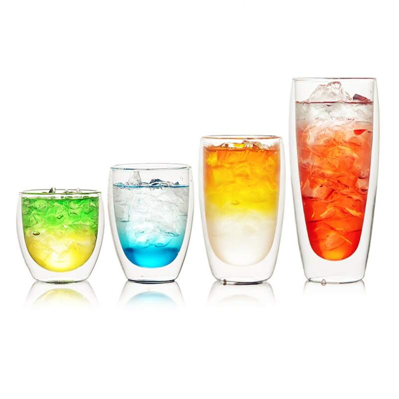 Cafe Koffie Mok Bodum Double Wall Anti Broeien Warmte Isolatie Ontbijt Melk Cup Thee Drinken Glazen Drinkware