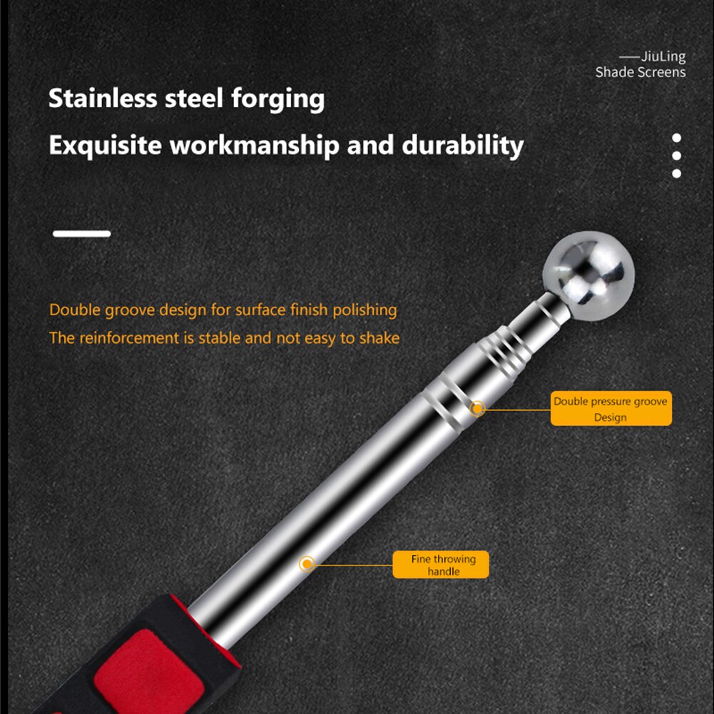 Extendable Detection Stainless Steel Wall Test Telescopic Thickening Home House Inspection Hammer Ceiling Hollow Checker Tool