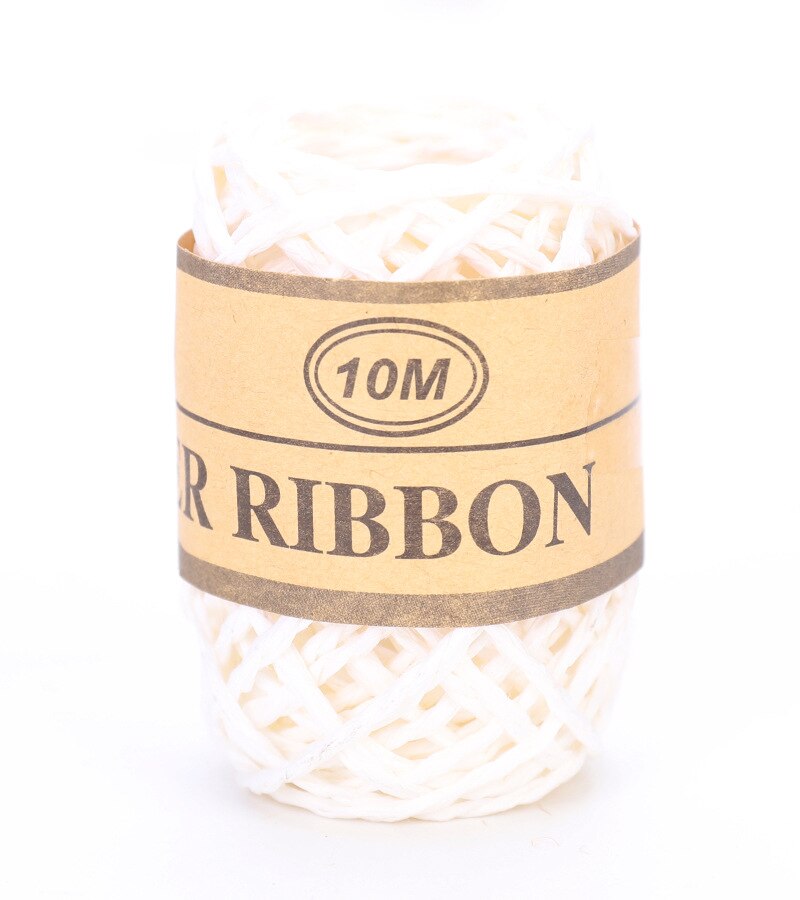 10Meter/Roll 1Mm Breed Raffia Lint Natuurlijke Ambachtelijke Papier String Twisted Voor Cadeaupapier, Crafting, verpakking, Haken: D