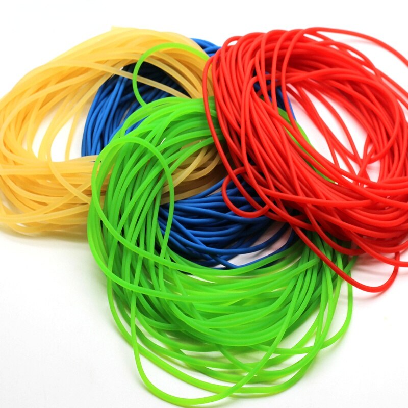 Durchmesser 2mm Feste Elastische Gummi Angelschnur Angeln Seil Elastischen Seil Gebunden Angelschnur Puffer Release Elastische Gummi Seil