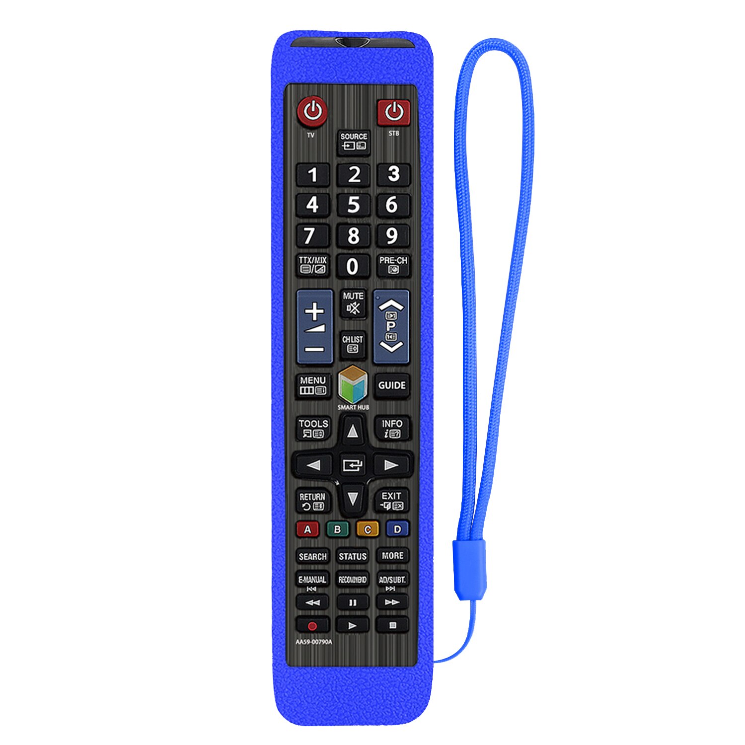 Fundas para mando a distancia de TV Samsung AA59-00594A, funda a prueba de golpes, para AA59-00581A, AA59-00582A, UE43NU7400, UE40F8000, BN59-01178B, BN59-01178W: Blue