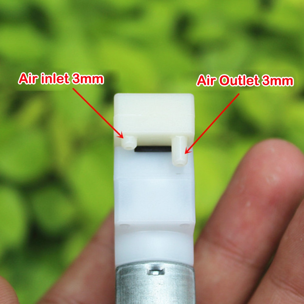 DC 3.7V Mini Micro Air Pump 130 Motor Small Air Pump for Aquarium Fish Tank Air Pump Wild Fishing Oxygen Pump DC 3V-5V