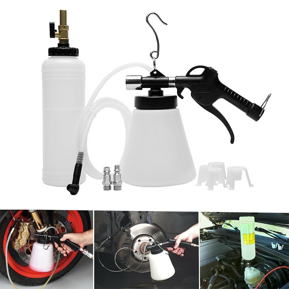 Pneumatic Car Universal Brake Fluid Bleeder Bleeding Tool Kit Oil Changer Extractor Replacement