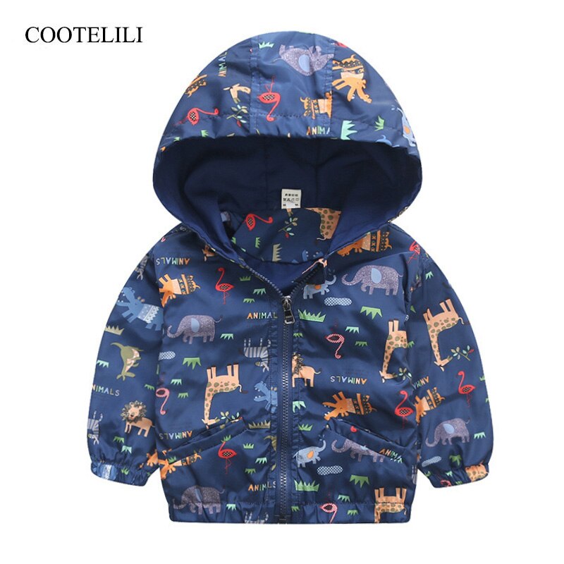 Cootelili 80-120 Cm Kawaii Animal Baby Jongens Jacket Windbreaker Kinderen Lente Baby Jas Mode Bovenkleding & Jassen Kids kleding