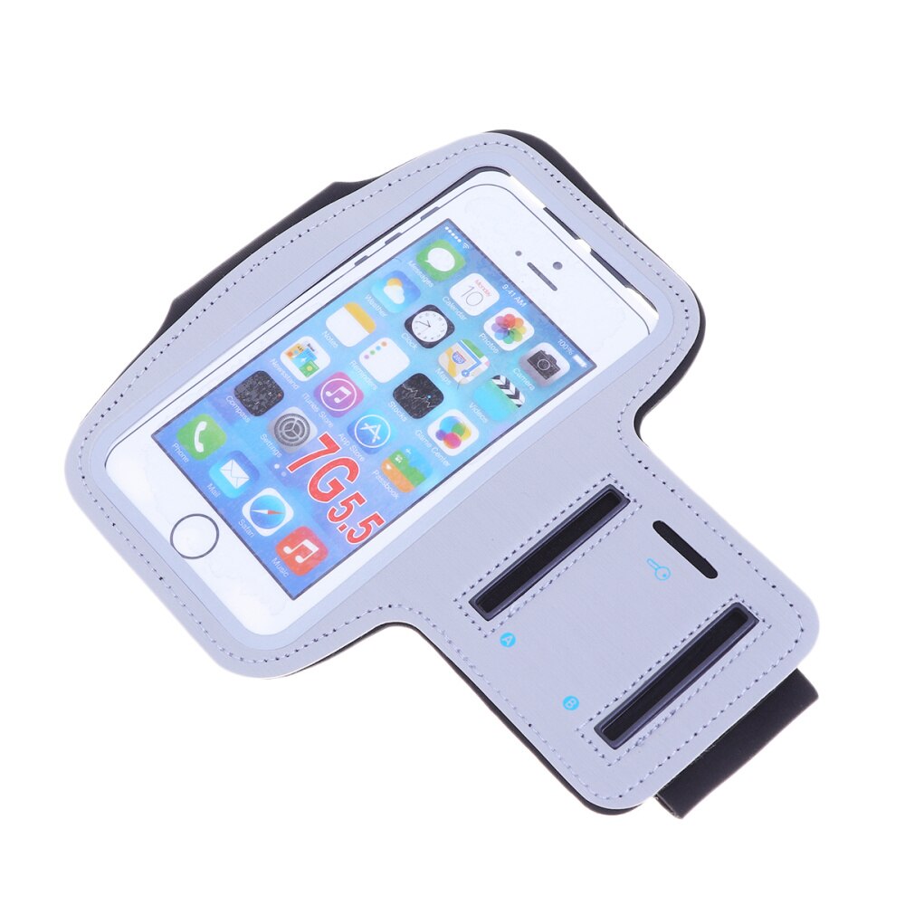 1 Pc Arm Band Case Universal Water Resistant 5.5 Inch Sports Armband for Running Hiking