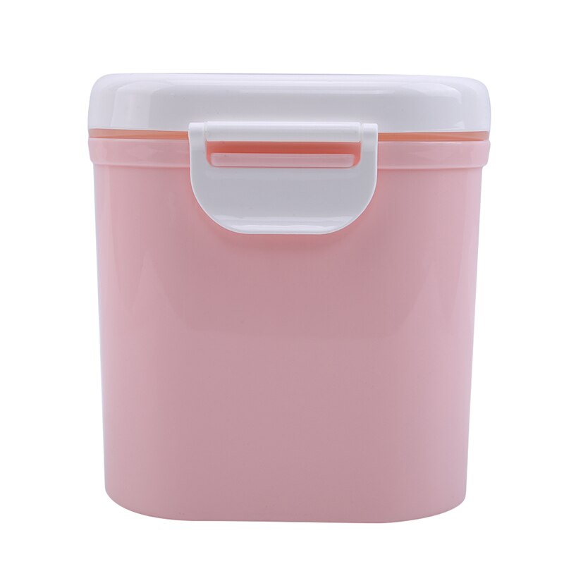 High Capacity Baby Milk Powder Container Melkpoeder Container Baby Food Storage Box Double Layer Infants Feeding Box For Newborn: pink large