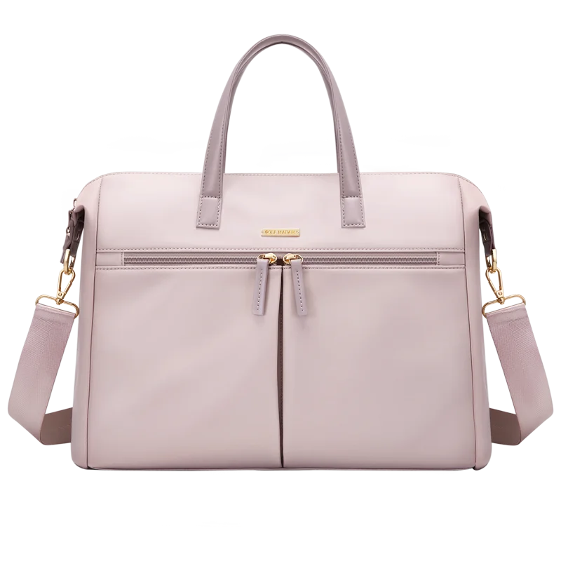 GOLF Women's Business Bags Briefcases Laptop 15 Inch Bag Commuter Handbag Lady Casual College Shoulder Bags for Women Trend: Pink