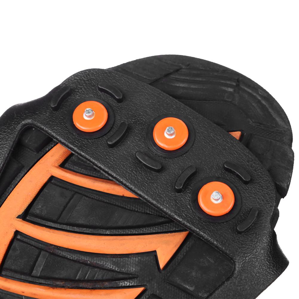 1 par 8 dubbar antisladd is snösko spetsiga klättergrepp kloss stegjärn klättring camping halkskydd skydd m-xl