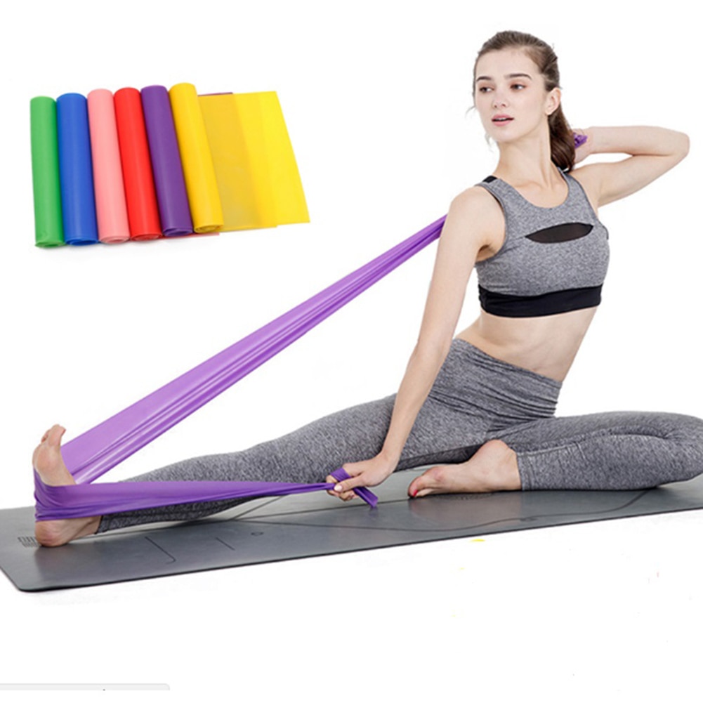 Unisexe Fitness Yoga intérieur Tension bande Fitness exercice Pilates étirement ruban ceinture tirer élastique sangle fournitures