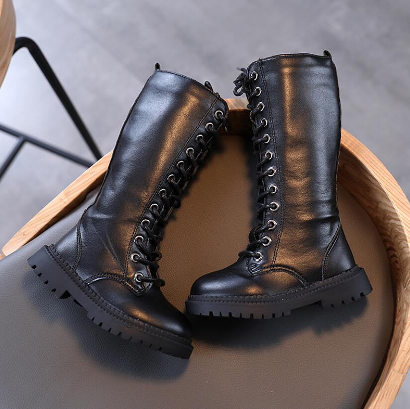 Meisjes Leren Laarzen Jongens Schoenen Herfst Winter Martin Laarzen Leer Kinderen Laarzen Mode Peuter Kinderen Laarzen Warme Snowboots