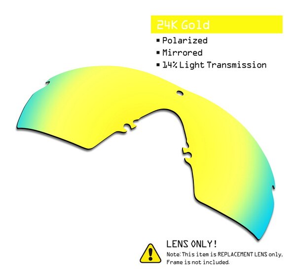 Smartvlt Gepolariseerde Vervanging Lenzen Voor Oakley Si M Frame 2.0 Zonnebril-Meerdere Opties: 24K Gold-ShieldCoat