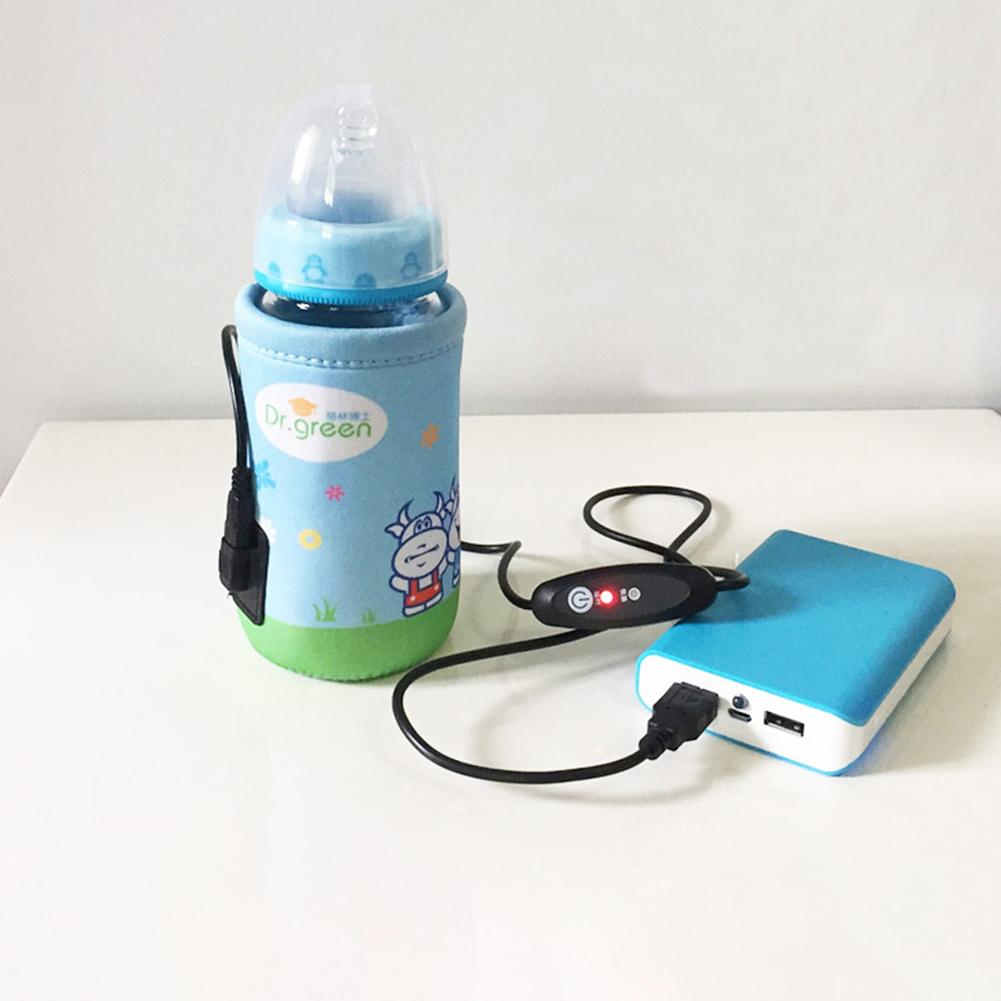 15*15*3 bærbare babyflaske køletasker usb opvarmning smart varm modermælkisoleret taske til flaske vandtæt frokostskole lunc