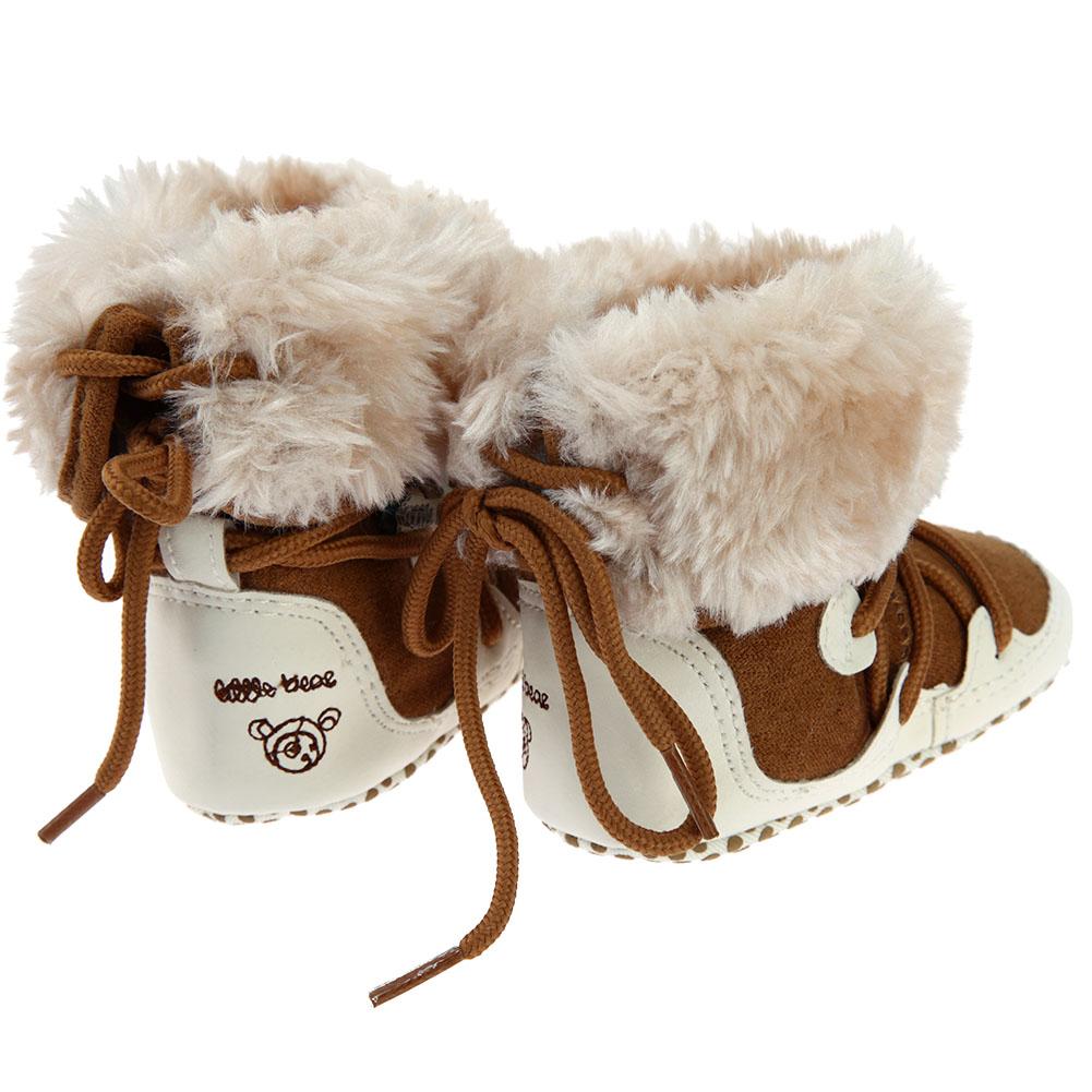 bebé botines para bebés recién nacidos de algodón suave de invierno Niño niñas Bebé Zapatos de alta-top de lana botas mantener calzado