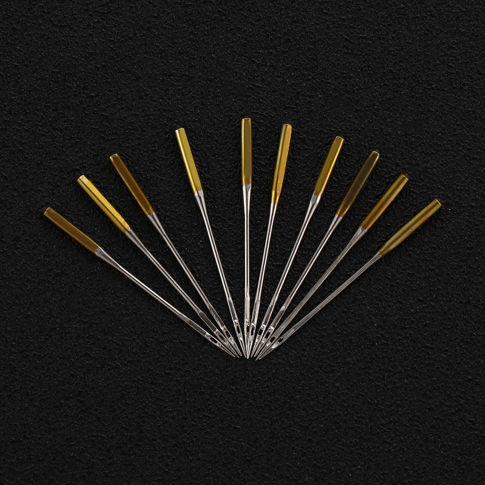 Brand 10PCS Stainless Steel Stitch Pins Sewing Machine Needles 90/14 DIY Household Threading Overlock Sewing Machine Needles