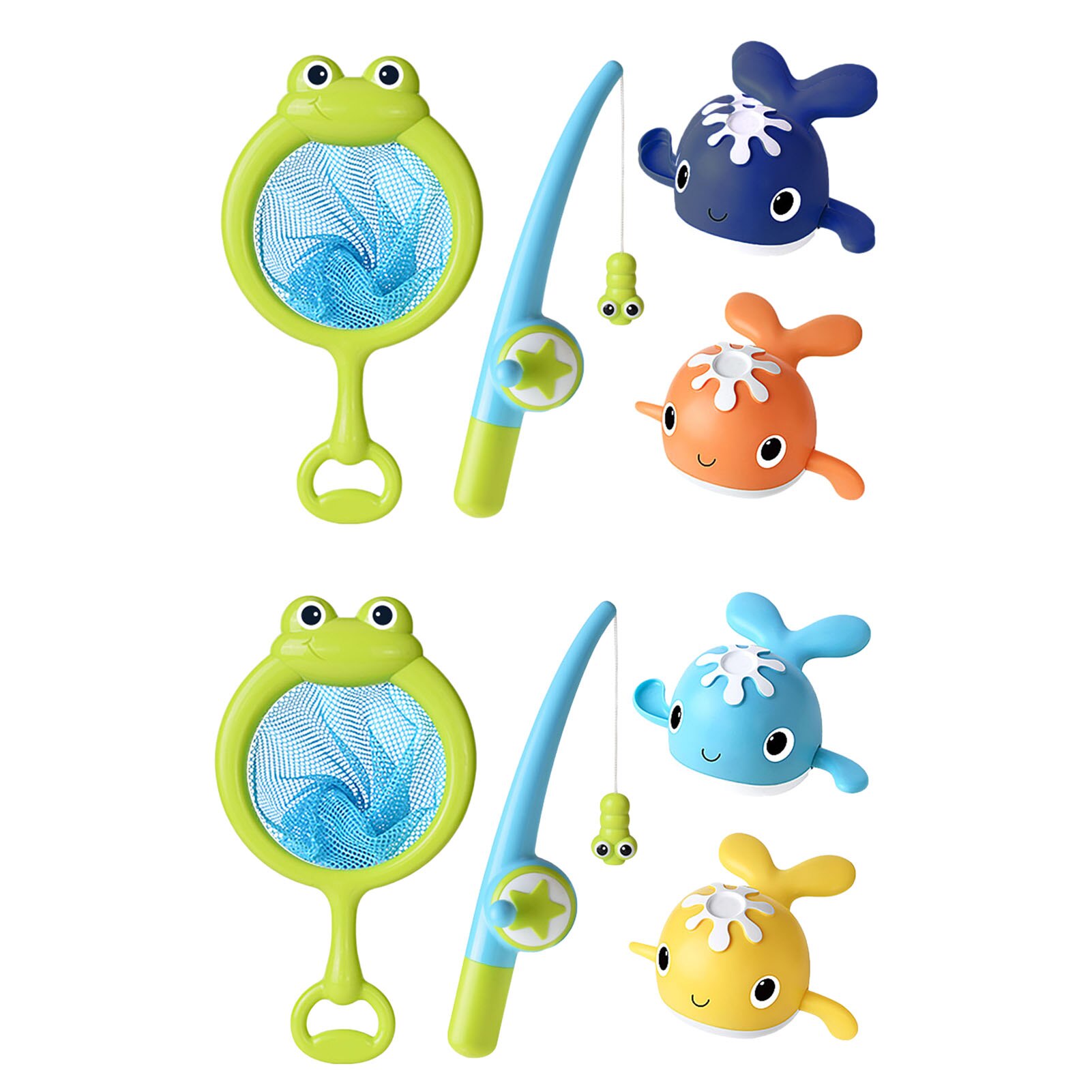 4 Stks/set Baby Vissen Walvis Speelgoed Leuke Baby Bad Fun Soft Drijvende Speelgoed Kids