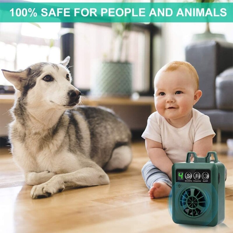 Ultrasonic Dog Repeller Ultrasonic Household Dog Training Device Handheld Bark Stopper Repeller Remote Control