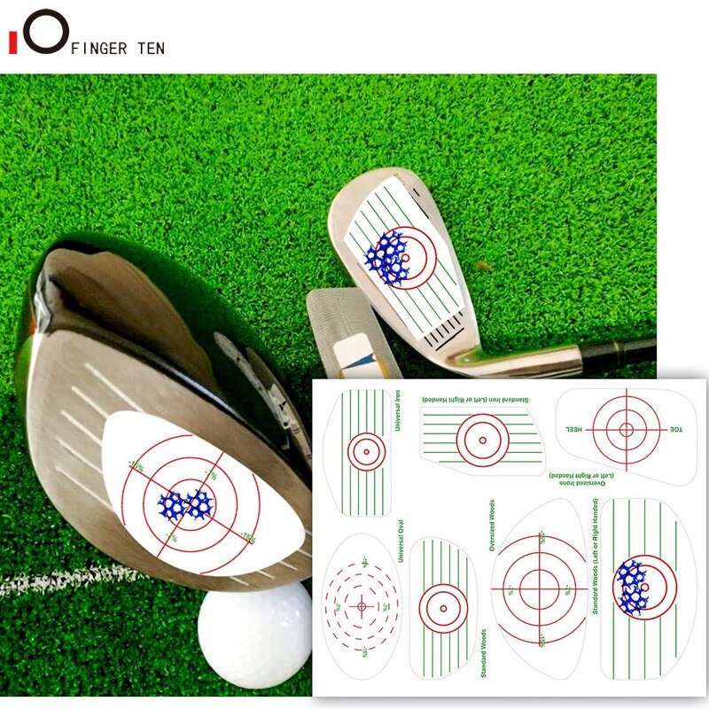 Golf Impact Tape Labels Target Binders Sticker for Swing Training Irons Putters and Woods