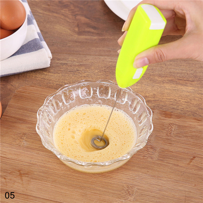 Mini Hand Mixture Egg Home Kitchen Mixer Mini Electric Hand Mixture Blender Daily Useful Tools food blender mixer: 02Box-Green