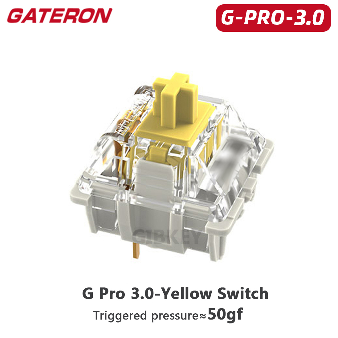 Gateron Wit Geel Zilver Pro 2.0 V2 Schakelaar 3pin RGB lineaire Tactiele Rood Bruin Schakelaars voor -swappable Mechanisch toetsenbord: Kaki / witte schakelaar