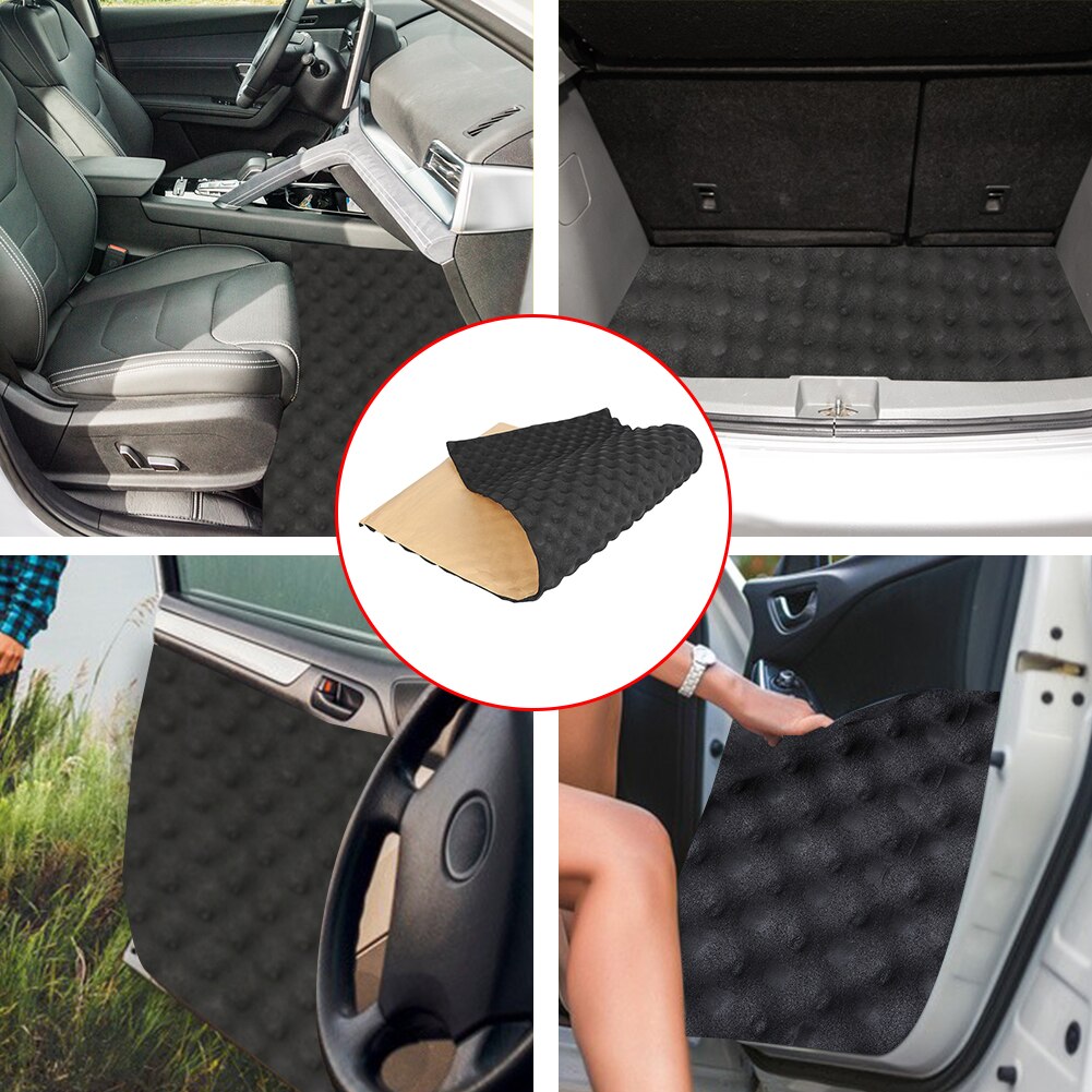 100x50cm Car Sound Deadener Mat Sound Reducing Deadening Noise Insulation Acoustic Dampening Foam Subwoofer Mat Auto Accessories