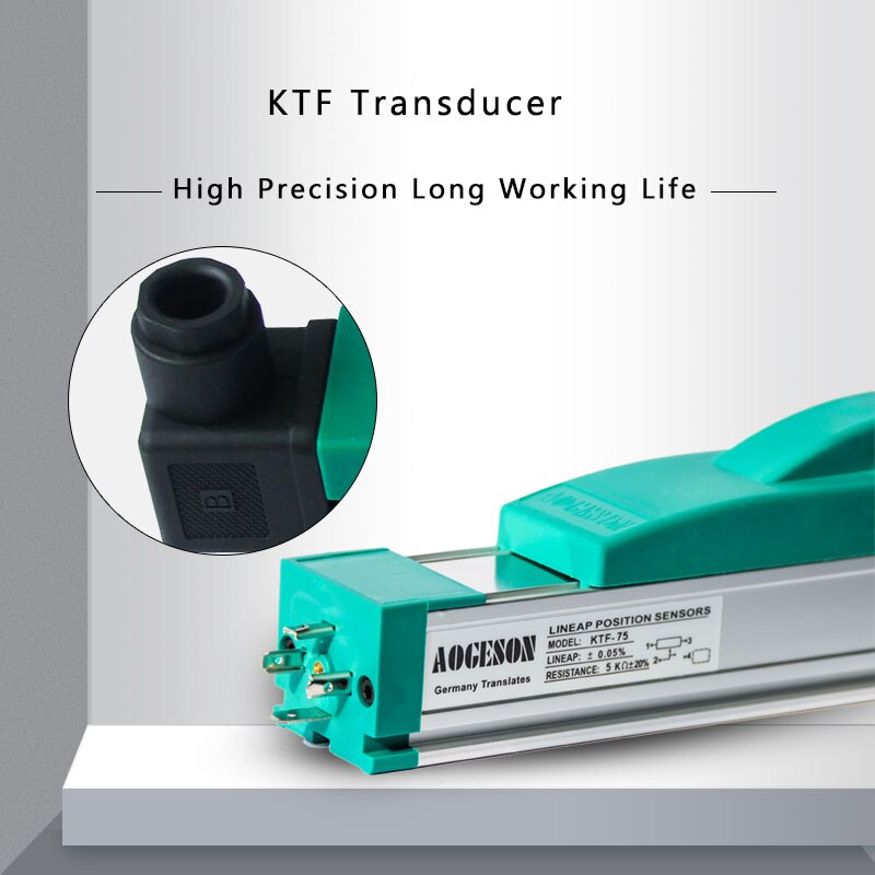 KTF 200-400mm slider transducer PKM linear sensor motion linear Potentiometer position displacement measurement ruler injection
