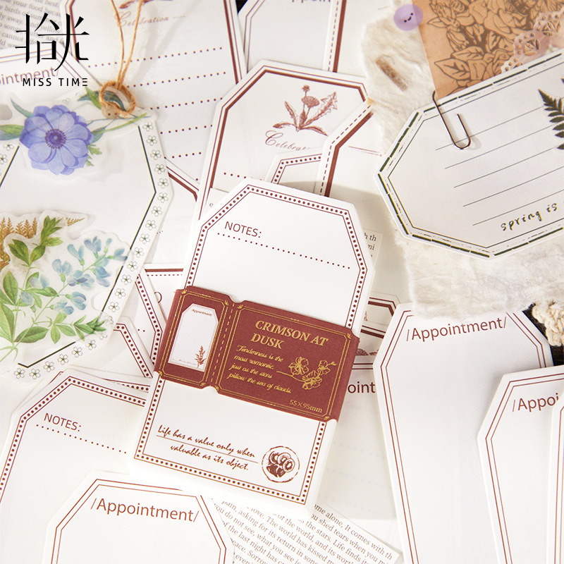 52 Uds. De papel Vintage para álbum de recortes, diario basura, planta, etiqueta estética, planificador, Collage, diario, suministros decorativos, materiales artesanales