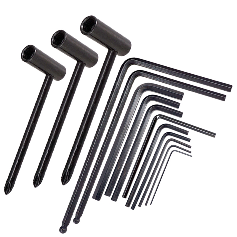14 -teiliges gitarrenschlüssel-set, bestehend aus 5mm , 4mm -halsstabschlüsseln, passend für die meisten gitarrenhals-, steg- und mutternverriegelungseinstellungen.: Default Title
