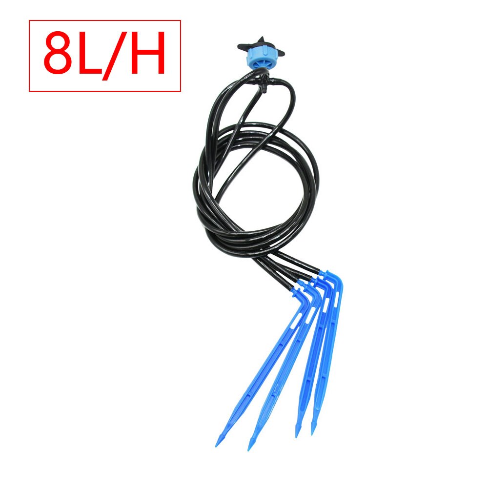 Système d'irrigation goutte à goutte pour bonsaï, ensemble de Distribution d'araignée avec goutteur à Micro débit 2/4/8 L/H 2/4 voies 20 pièces: 8L x 4way