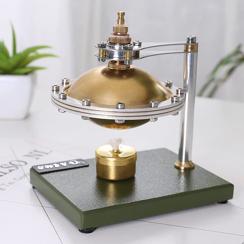Modello di motore del motore Stirling ad aria calda, giocattolo di esperimento scientifico del motore del disco volante a vapore non assemblato fai-da-te