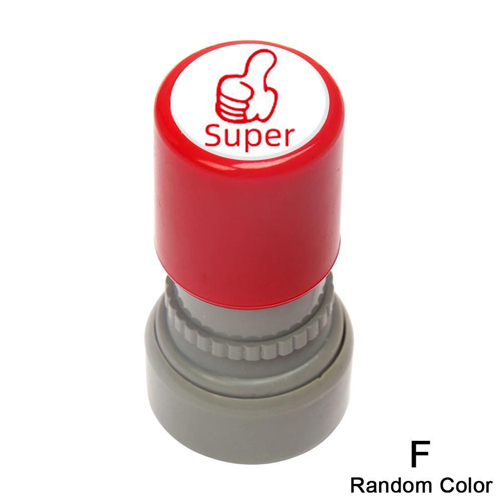 Sceau pour commentaires et compliments, 1 pièce, pour enseignant de l&#39;école maternelle et primaire, tampon positif, récompense pour élèves, Gif X3v2: F