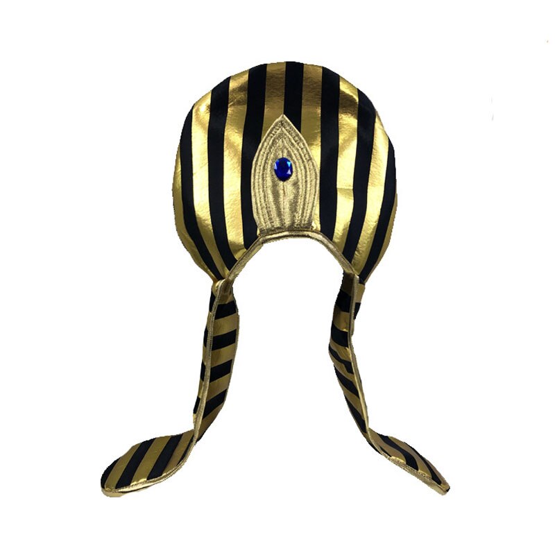 Sombrero Vintage de Egipto para niños y adultos, sombrero de rey Faraón Egipcio, tocado, vestido de fantasía, accesorio de disfraz