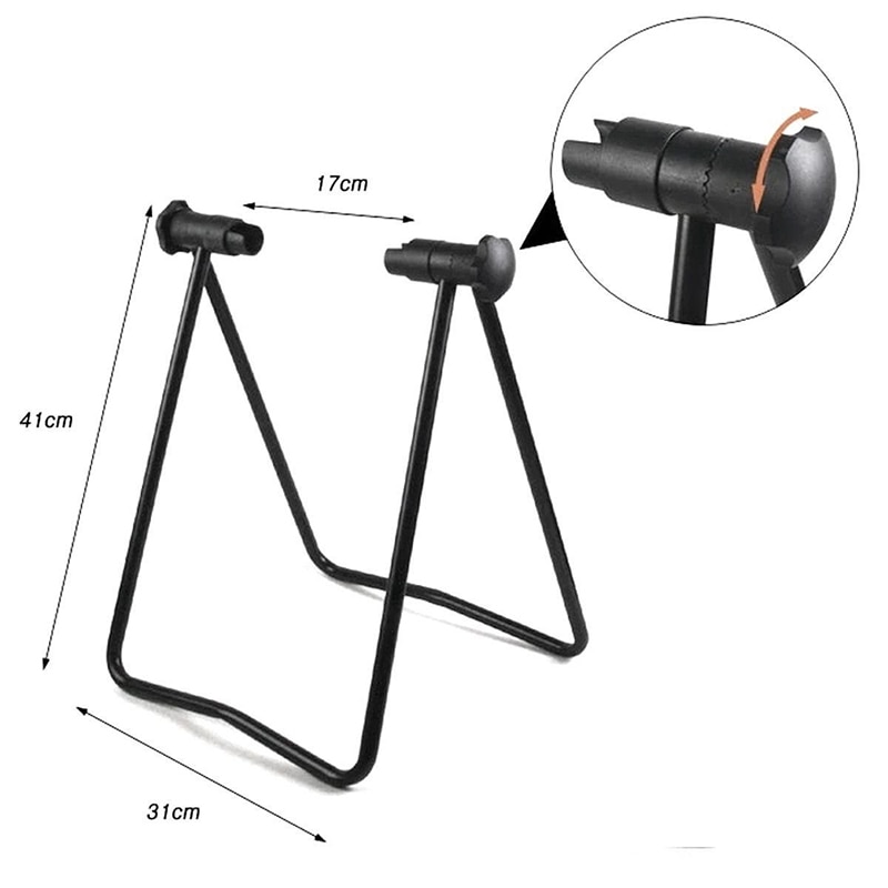 Universal Flexible Bicycle Bike Display Triple Wheel Hub Repair Stand Kick Stand For Parking Holder Folding