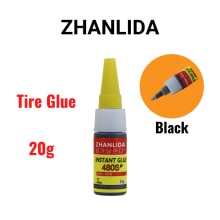 Zhanlida – adhésifs pour réparation de pneus de voiture, 20g 480S, Super calfeutrage, colle pour caoutchouc, noir: Default Title