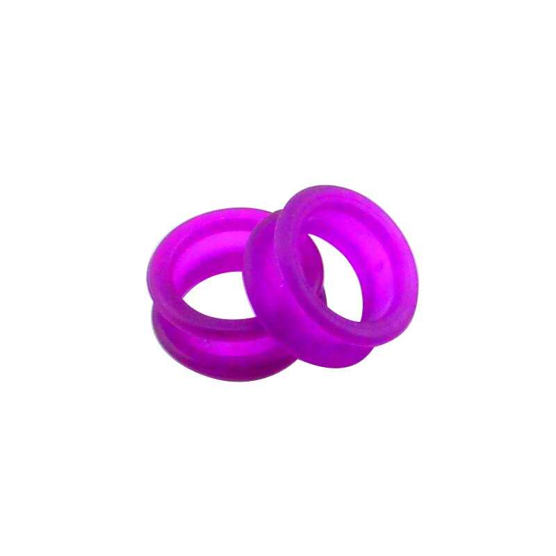 Salon Soft Silica Gel Hair Scissors Silicone Finger Rings Scissors Inserts Groomer Accessories Handle Rings for Barber Shears: Purple 