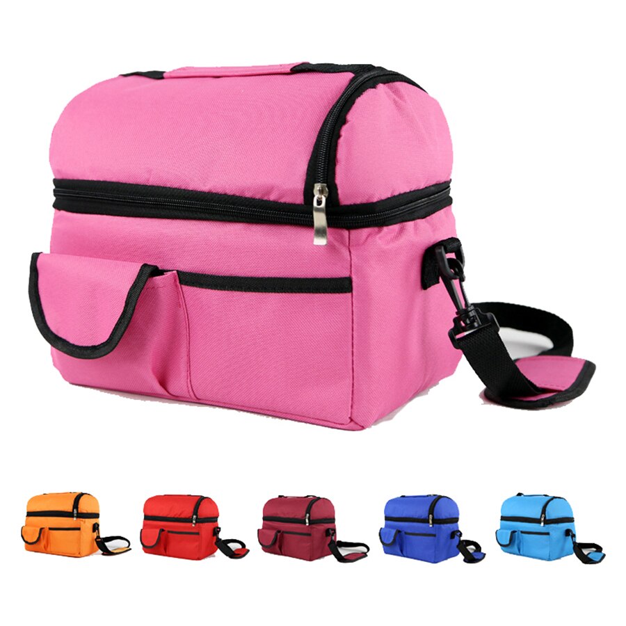 Waterdichte Nylon Koeler Lunch Moedermelk Opslag Leisure Picknick Packet Bento Box Voedsel Thermische Tote Handtas Draagbare Ijs Zakken