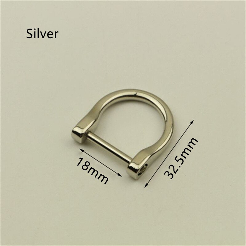 4 Kleuren Metalen Lamp Gesp Zak Accessoires Voor Tassen Voor Gemaakt De Tas Handvatten Afneembare Hardware Accessoires: Silver