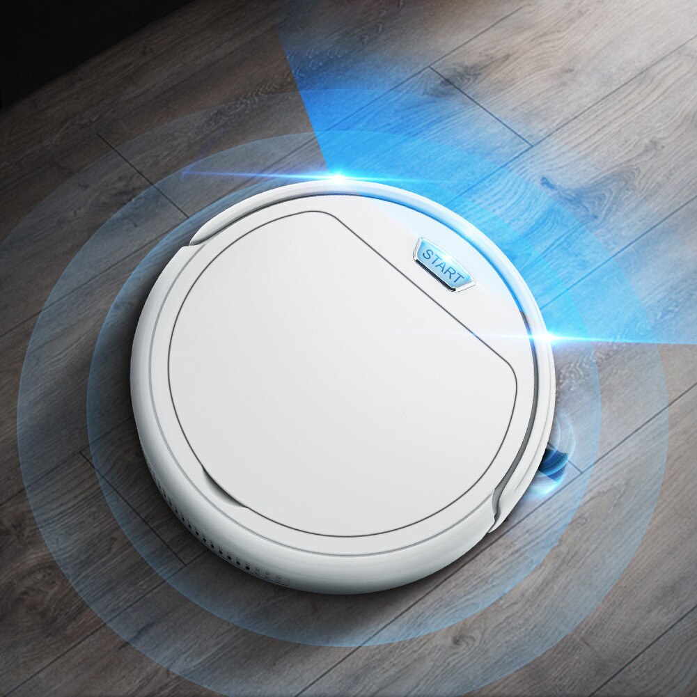 3 in 1 Rechargeable Automatic Mute Smart Sweeper Cleaner Suction Dust Remover Long Standby Time Easy to Operate Rechargeable