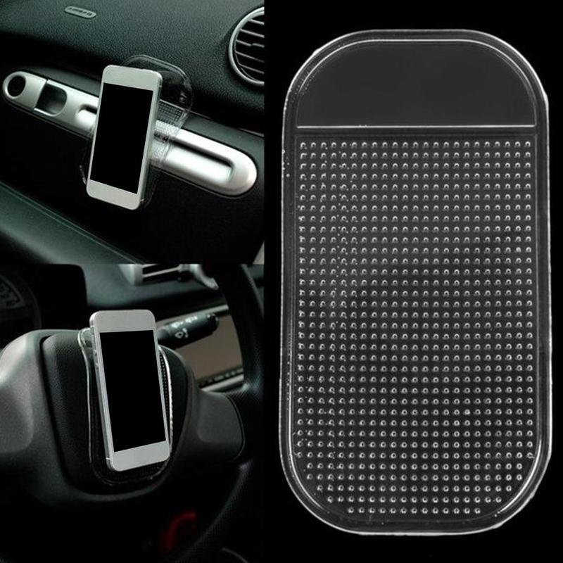 Car Non-slip Silicone Sticky Gel Pad Round Mat Holder Waterproof Phone Silicone Silicone Dashboard Magic Anti-skid P5U2