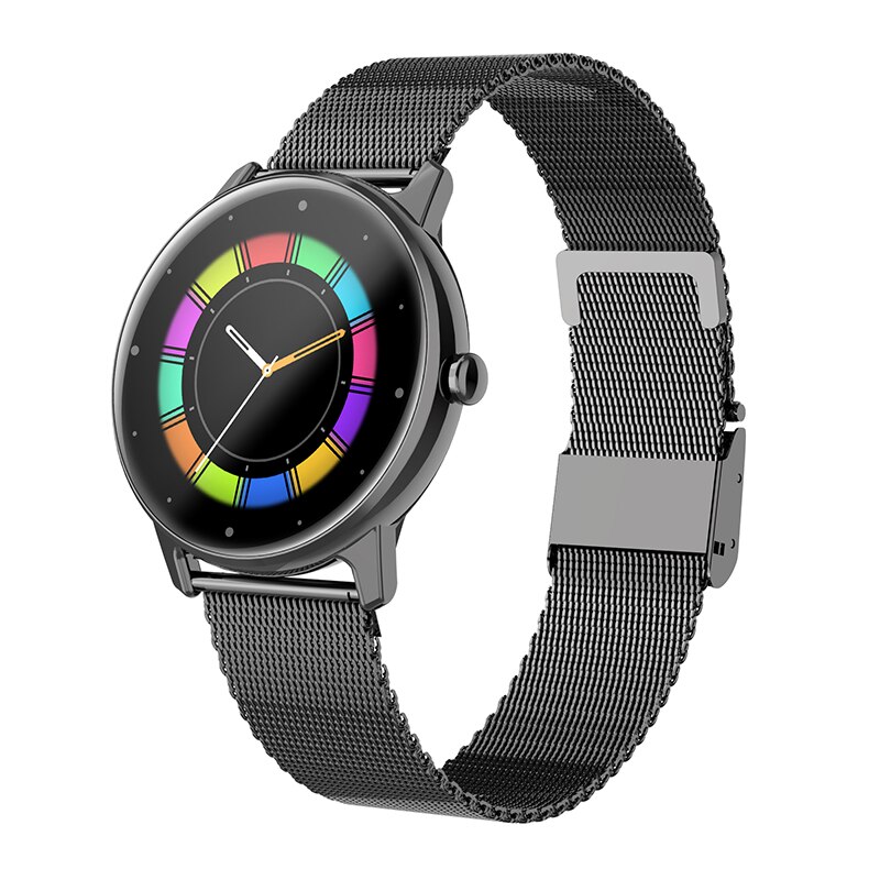 Dames Smart Horloge IP68 Waterdichte Fitness Tracker Hartslagmeter Full Screen Smart Horloge Voor Xiaomi Android Ios: steel black