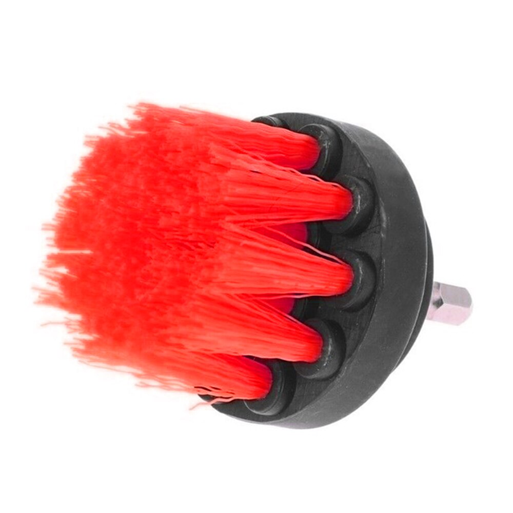 Drill Brush All Purpose Cleaner Scrubbing Brushes for Bathroom Surface Grout Tile Tub Shower Kitchen Auto Care Cleaning Tools: red 2 inch